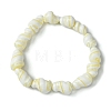 Natural Shell Beaded Stretch Bracelets for Women BJEW-JB10883-3