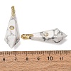 Natural & Synthetic Mixed Gemstone Beaded European Dangle Charms GG-CBA9389-03-3