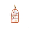 304 Stainless Steel Enamel Pendants STAS-C169-01D-1