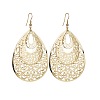 Bohemian Style Hollow Teardrop Alloy Dangle Earrings FS-WG1E410-01-2