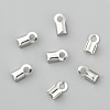 304 Stainless Steel Fold Over Crimp Cord Ends X-STAS-M009-01A-2