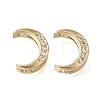 Brass Micro Pave Clear Cubic Zirconia Beads CU-CBAC809-01G-1