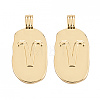 Brass Pendants KK-O140-20G-06-2