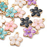 Zinc Alloy Enamel Pendants PALLOY-I124-10G-1