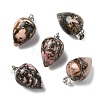 Natural Rhodonite Pendants GG-K002-13G-1