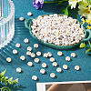 500Pcs Plating Acrylic Beads PACR-TADJ0001-01O-4