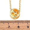 Brass Pave Cubic Zirconia Birth Stone Constellation Pendant Cable Chain Necklaces NJEW-D334-01G-04-5