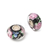 Lampwork & Brass Core European Beads LAMP-P019-01P-22-2