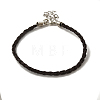 Trendy Braided Imitation Leather Bracelet Making BJEW-S076-017-1