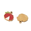 Fruit 304 Stainless Steel Enamel Pendants SA-CBA49D2-11G-12-2