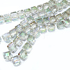 Electorplated Glass Beads LS-EGLA-E006-3A-3