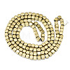 Electroplate Non-magnetic Synthetic Hematite Beads Strands G-S352-59A-01-2