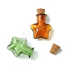 10Pcs 5 Colors Mini High Borosilicate Glass Bottle Bead Containers GLAA-FS0001-70-2