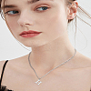 1Pc 304 Stainless Steel Letter Pendant Necklaces NJEW-LP0001-33H-P-4