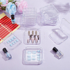 20Pcs Transparent Plastic Nail Art Tool Storage Box CON-BC0007-03D-5