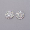 Glitter Hotfix Rhinestone GLAA-P047-D-12mm-2