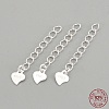 925 Sterling Silver Twisted Extender Chains STER-S002-32-3