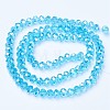 Electroplate Glass Beads Strands LS-EGLA-A034-T6mm-B14-2