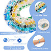  12 Strands 6 Colors Electroplate Glass Beads Strands EGLA-TA0001-31-10
