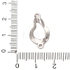 304 Stainless Steel Textured Links Connector Charms STAS-K302-02B-P-3