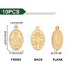 Unicraftale 10Pcs Brass Pendants KK-UN0001-38-3
