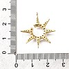 Brass Micro Pave Cubic Zirconia Pendants KK-Q035-07G-3