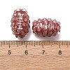 Sports Opaque Acrylic & Resin Rhinestone Beads RB-CBA95A4-02-3