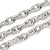 304 Stainless Steel Textured Rope Chains CHS-C022-03P-1