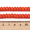 Opaque Spray Painted Glass Beads GLAA-ZX008-8mm-18M-4