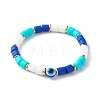 Handmade Polymer Clay Beads Stretch Bracelets BJEW-JB06486-1