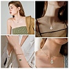 6Pcs 3 Styles Glass Pendant Decorations HJEW-YW00552-6