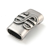 Tibetan Style 304 Stainless Steel Slide Charms/Slider Beads STAS-L274-005AS-01-2