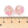 Luminous Handmade Enamel Gold Sand Glass Beads Strands LAMP-U004-08D-5