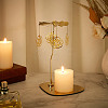 430 and 201 Stainless Steel Rotating Candlestick Tealight Candle Holder DJEW-WH0039-22G-5