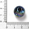 UV Plating Opaque Acrylic European Bead Rhinestone Settings AC-CBA6658-06G-3