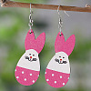 Easter Wood Dangle Earrings FS-WGE0D87-04-1