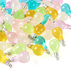  48Pcs 6 Colors Opaque Resin Pendants RESI-TA0002-01-12