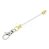 Metal Beadable Pendant Decorations KEYC-D288-01G-2