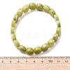 Natural Lemon Jade Faceted Beaded Stretch Bracelets for Women BJEW-K251-07G-5