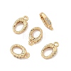 SHEGRACE Brass Micro Pave Clear Cubic Zirconia Spring Gate Rings XGRQ58425-760G-1