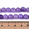 Dyed Natural White Jade Beads Strands G-T139-8mm-60-10-5