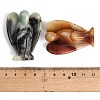 Natural Flower Amazonite Carved Angel Figurines G-O200-03J-09-3