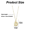 1Pc Initial Letter Brass Pendant Necklaces NJEW-YW0001-24D-2
