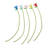 Flower Acrylic Bookmarks AJEW-TA00064-1