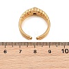 304 Stainless Steel Cubic Zirconia Cuff Open Ring for Women CU-CBACD1D-01G-02-3