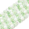 Electroplate Glass Beads Strands EGLA-D300-06-6mm-23-2