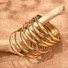 Fashion 201 Stainless Steel Bangle Sets BJEW-L664-024B-G-1-1