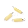 Natural Lemon Jade Connector Charms PALLOY-JF01574-02-1