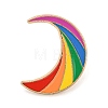 Rainbow Golden Enamel Pins JEWB-K008-03B-G-1