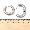 Tarnish Resistant 202 Stainless Steel Huggie Hoop Earrings EJEW-O087-08H-P-2